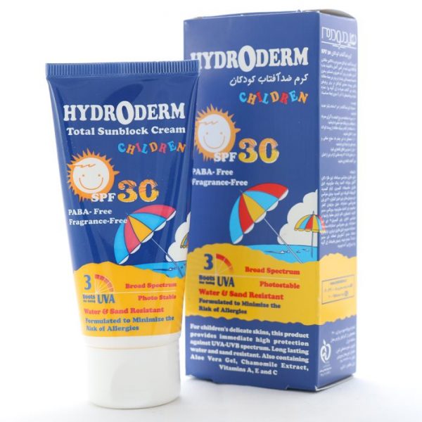 کرم ضدآفتاب کودکان SPF30 هیدرودرم